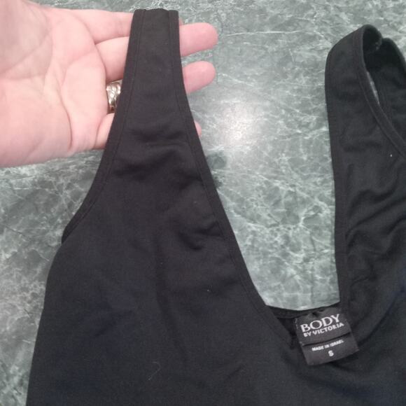 Body by Victoria Women's Victoria's Secret Cami Tank Top Size Small Black EUC - Picture 5 of 7